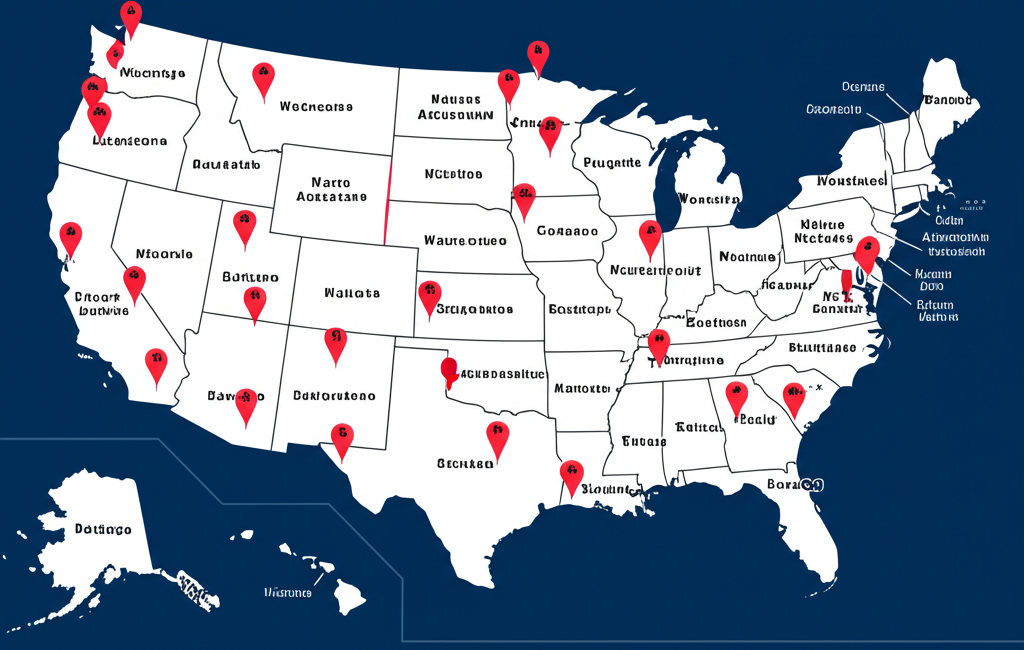 USA Attorney Network Map
